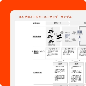 エンプロイー<br class='none-md'>ジャーニーマップの説明図